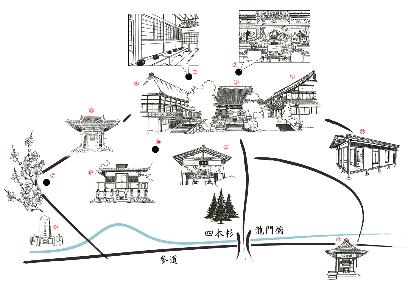 境内見取り図